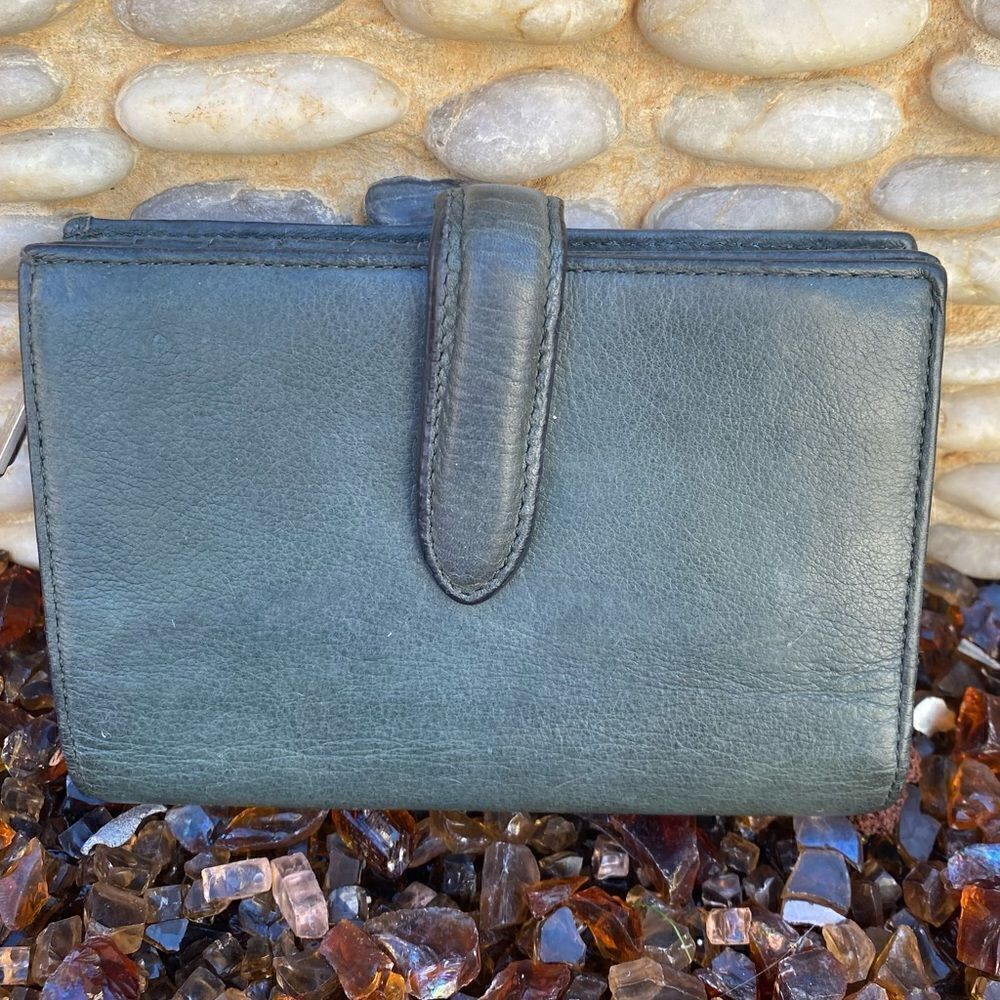 Liebeskind Berlin Forest Green Leather Wallet.